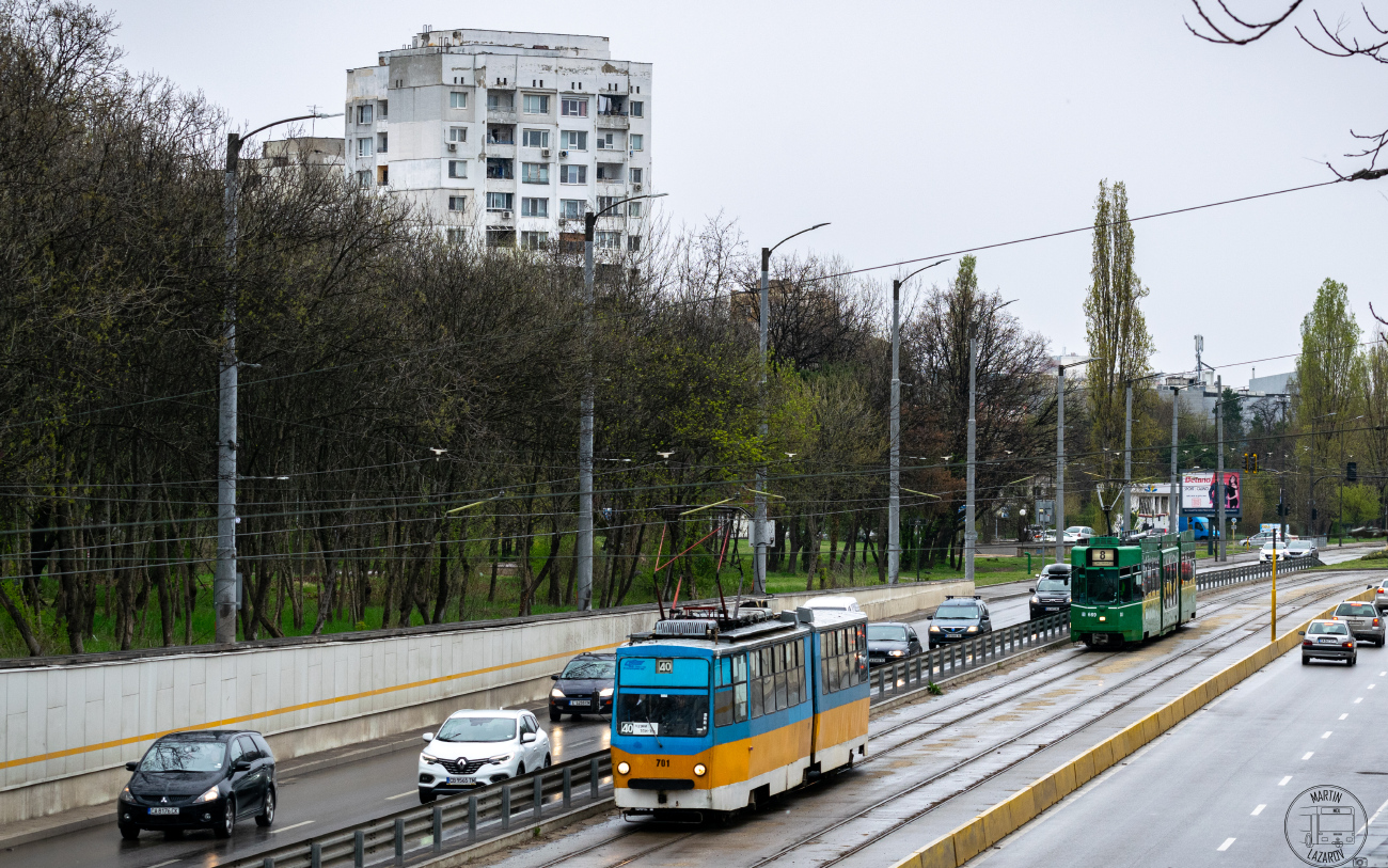 София, Т6М-700 F № 701; София — Спецвыпуск в честь 40-летия эксплуатации трамваев Т6М-700 — 06.04.2025