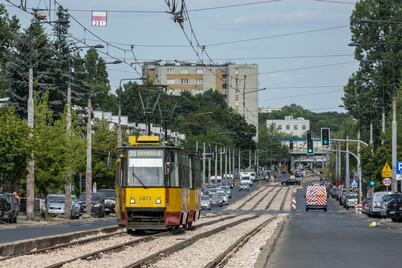 Варшава, Konstal 105N2k № 2072