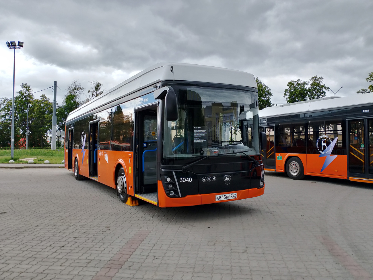 Nischni Nowgorod, LiAZ-6274 Nr. 3040; Nischni Nowgorod — Parade and exhibition in honor of the 78th anniversary of the Nizhny Novgorod trolleybus 28.06.2025