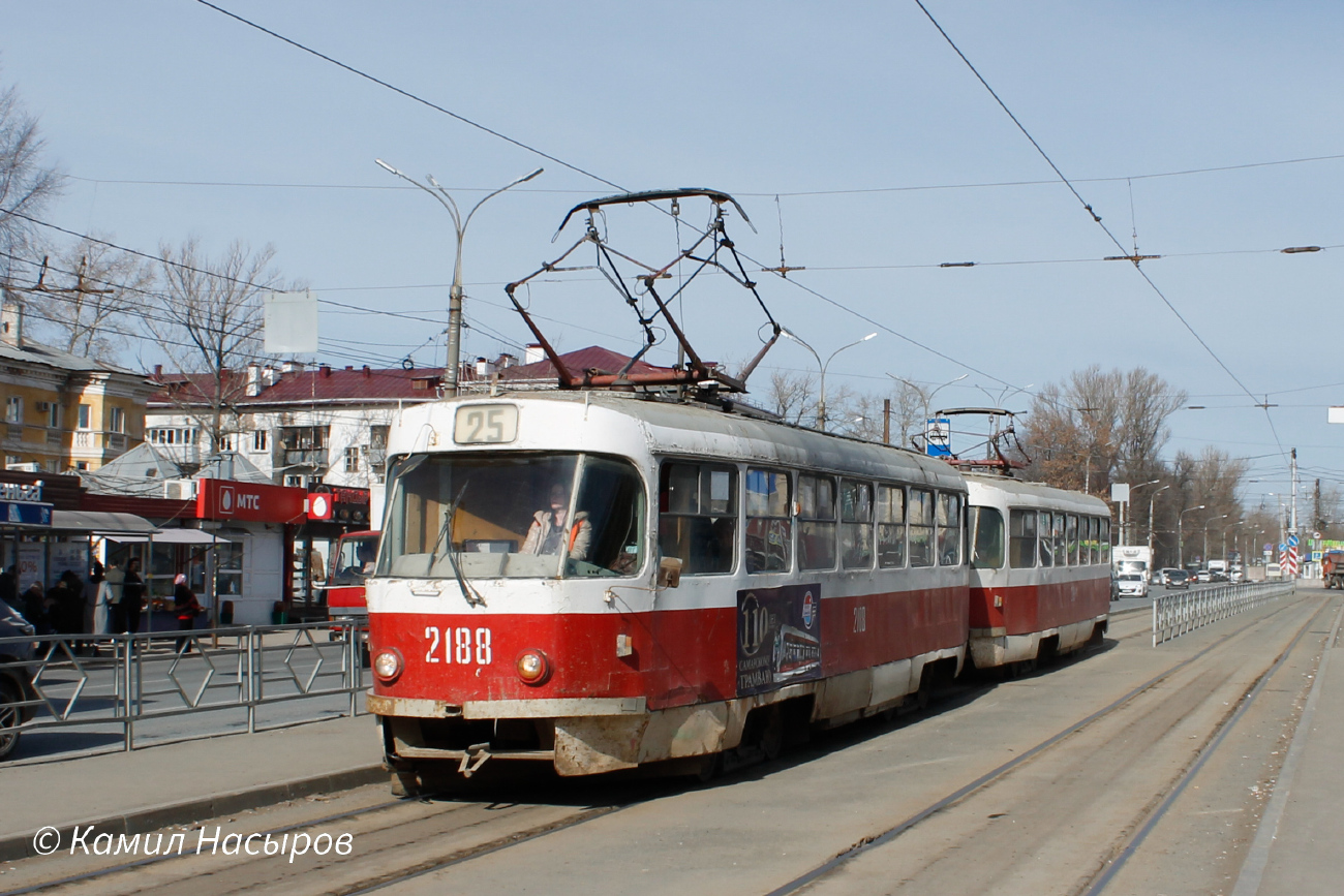 Самара, Tatra T3SU (двухдверная) № 2188