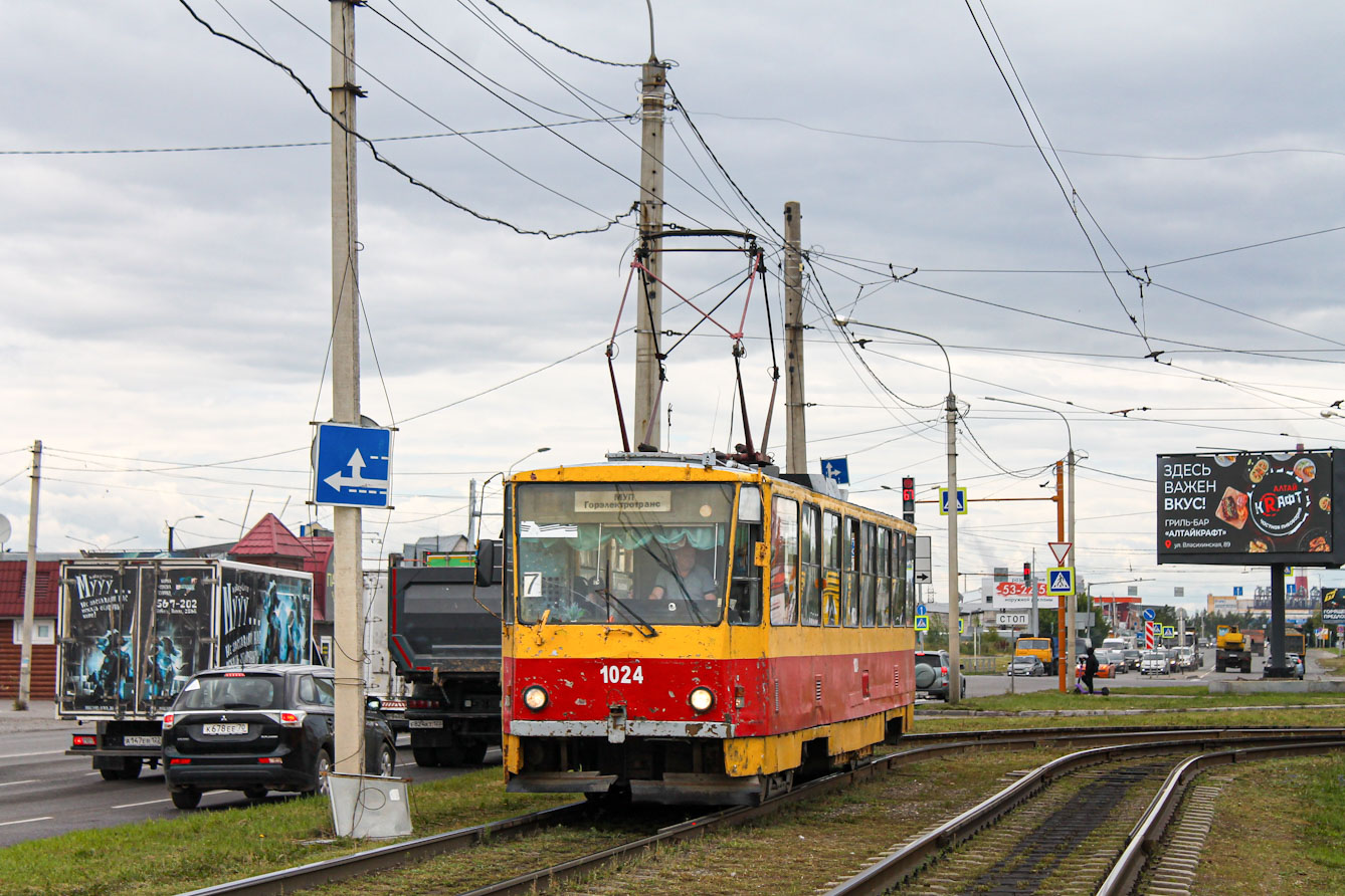 Барнаул, Tatra T6B5SU № 1024