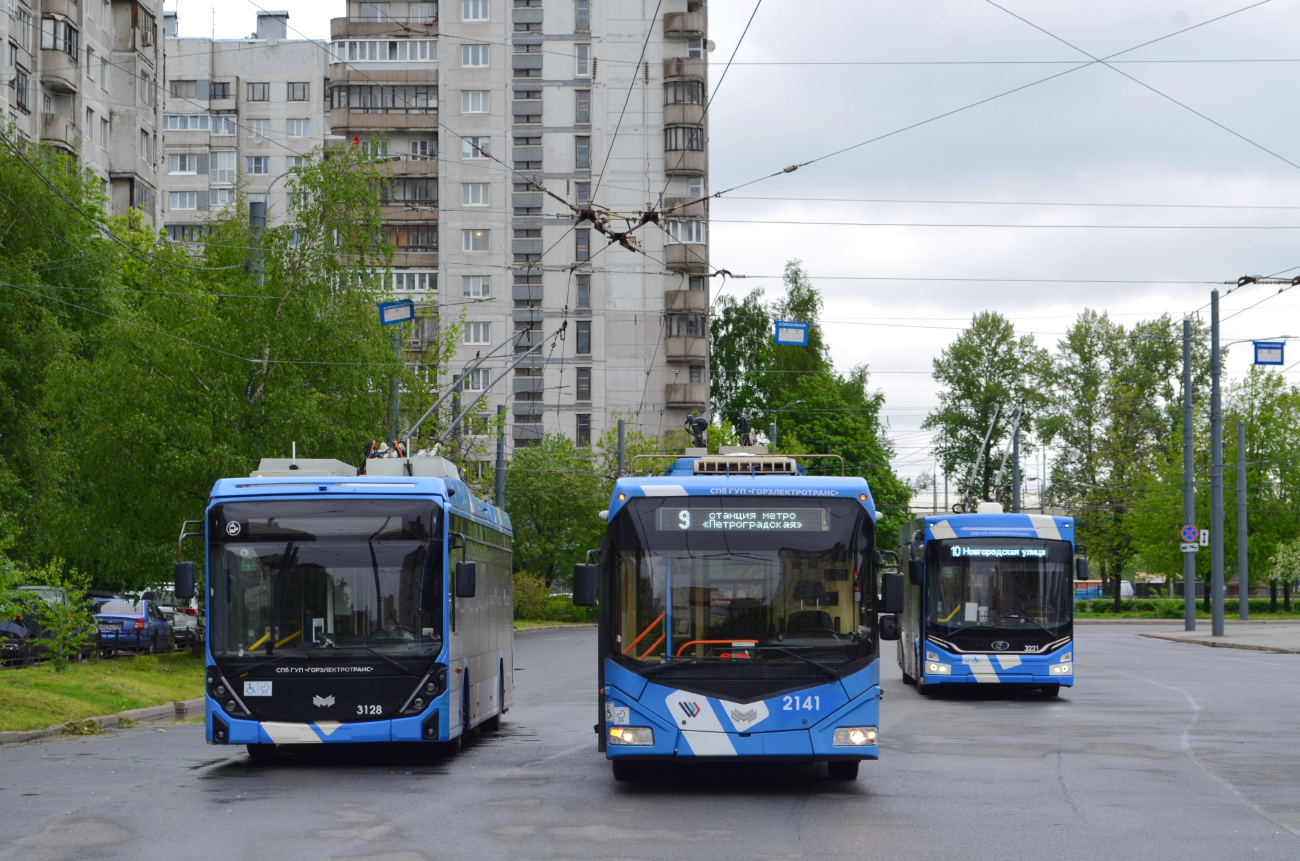 Санкт Петербург, БКМ 32100D «Ольгерд» № 3128; Санкт Петербург, БКМ 32100D № 2141