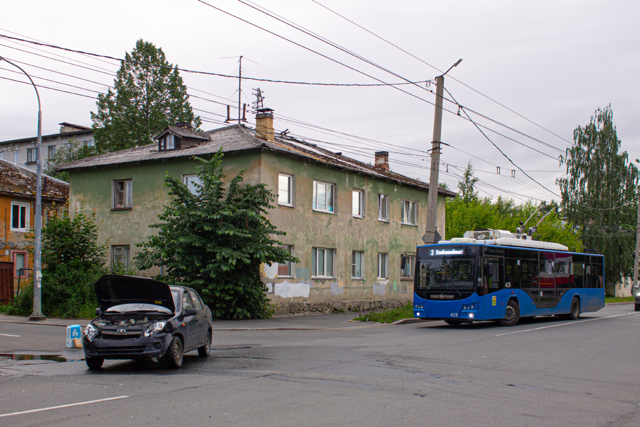 Петрозаводск, ВМЗ-5298.01 «Авангард» № 415; Петрозаводск — Происшествия