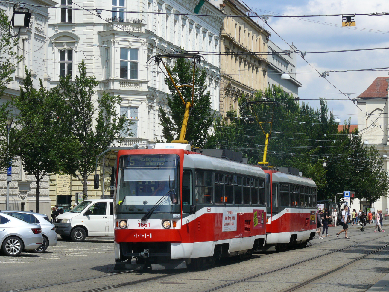 Брно, Tatra T3R (1995) № 1661