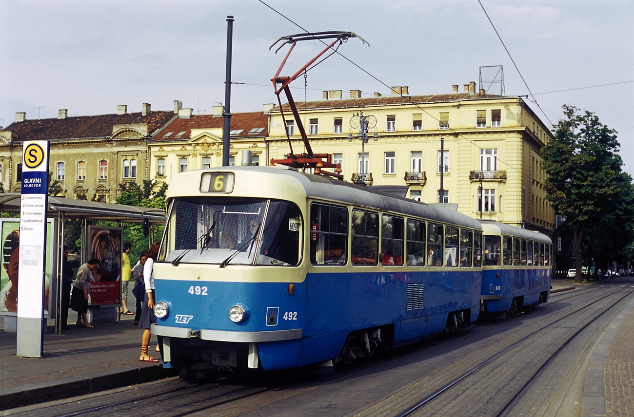 Загреб, Tatra T4YU № 492