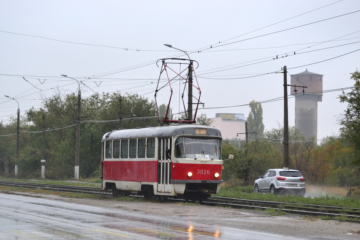 Волгоград, Tatra T3SU (двухдверная) № 3026