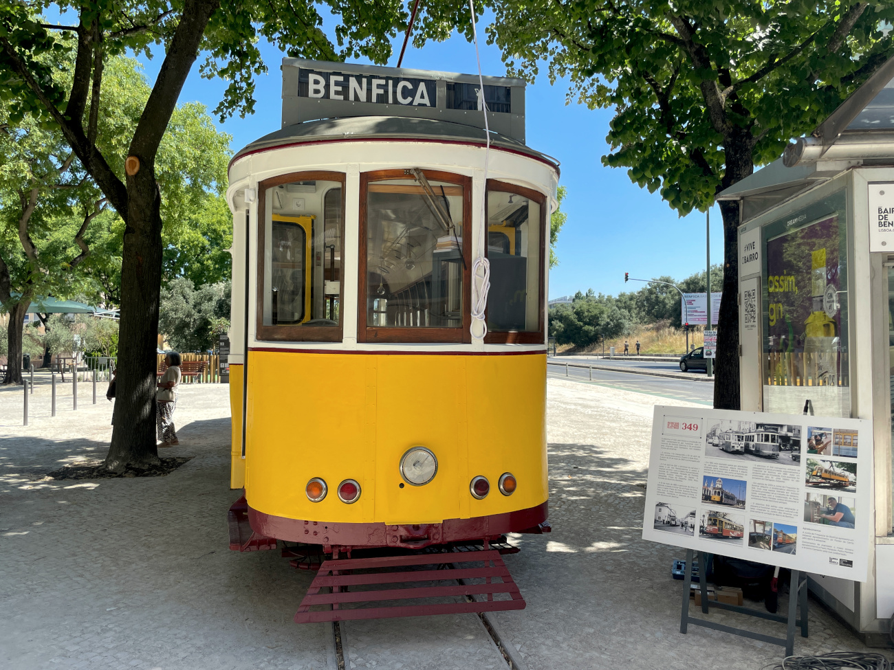 Lisbon, Stephenson 4-axle motor car № 349; Lisbon — Trams: Monuments; Lisbon — Trams: Restorations (Paulo Marques Collection) Lisbon, Stephenson 4-axle motor car № 349; Lisbon — Trams: Monuments; Lisbon — Trams: Restorations (Paulo Marques Collection)