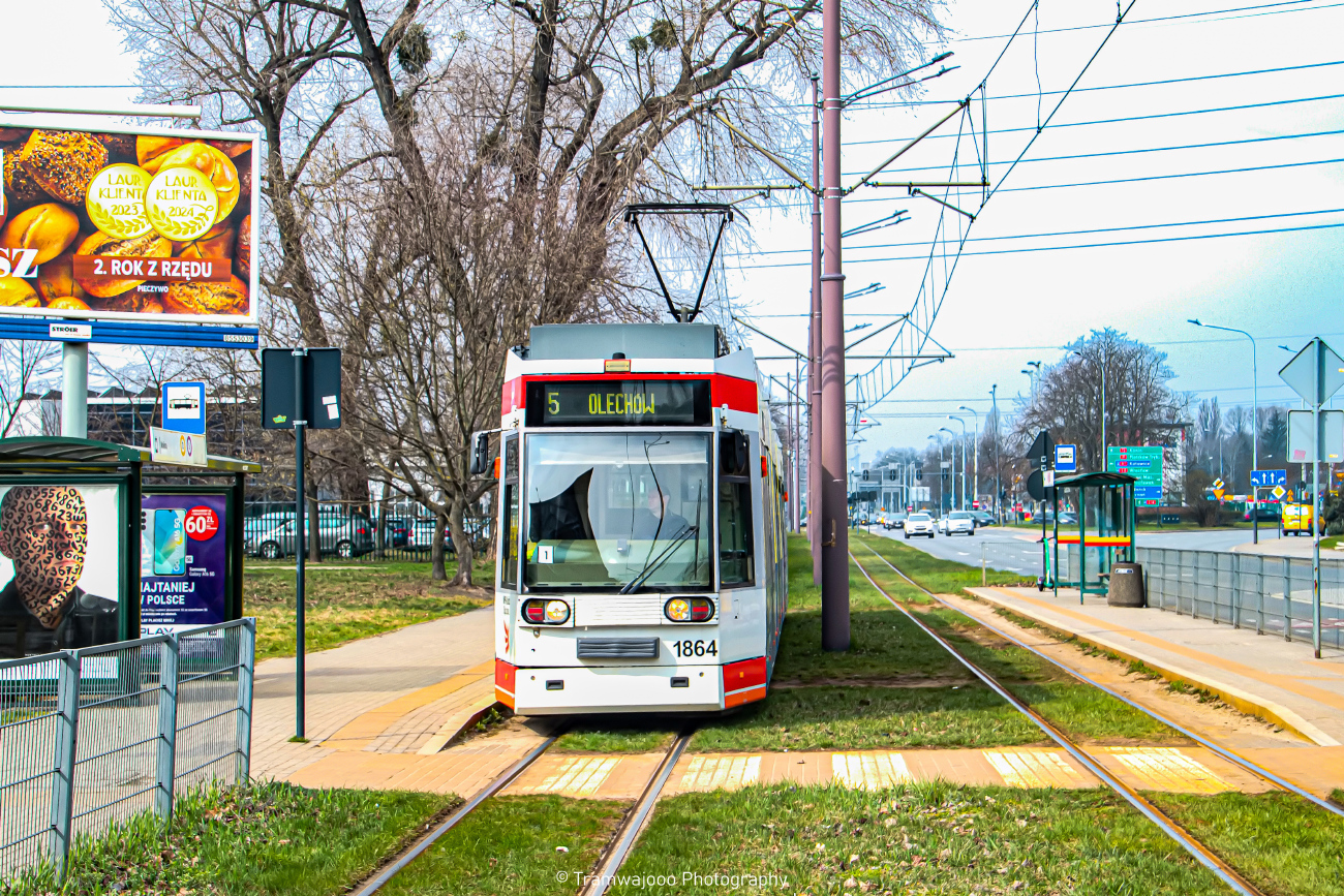 Лодзь, Duewag MGT6D № 1864