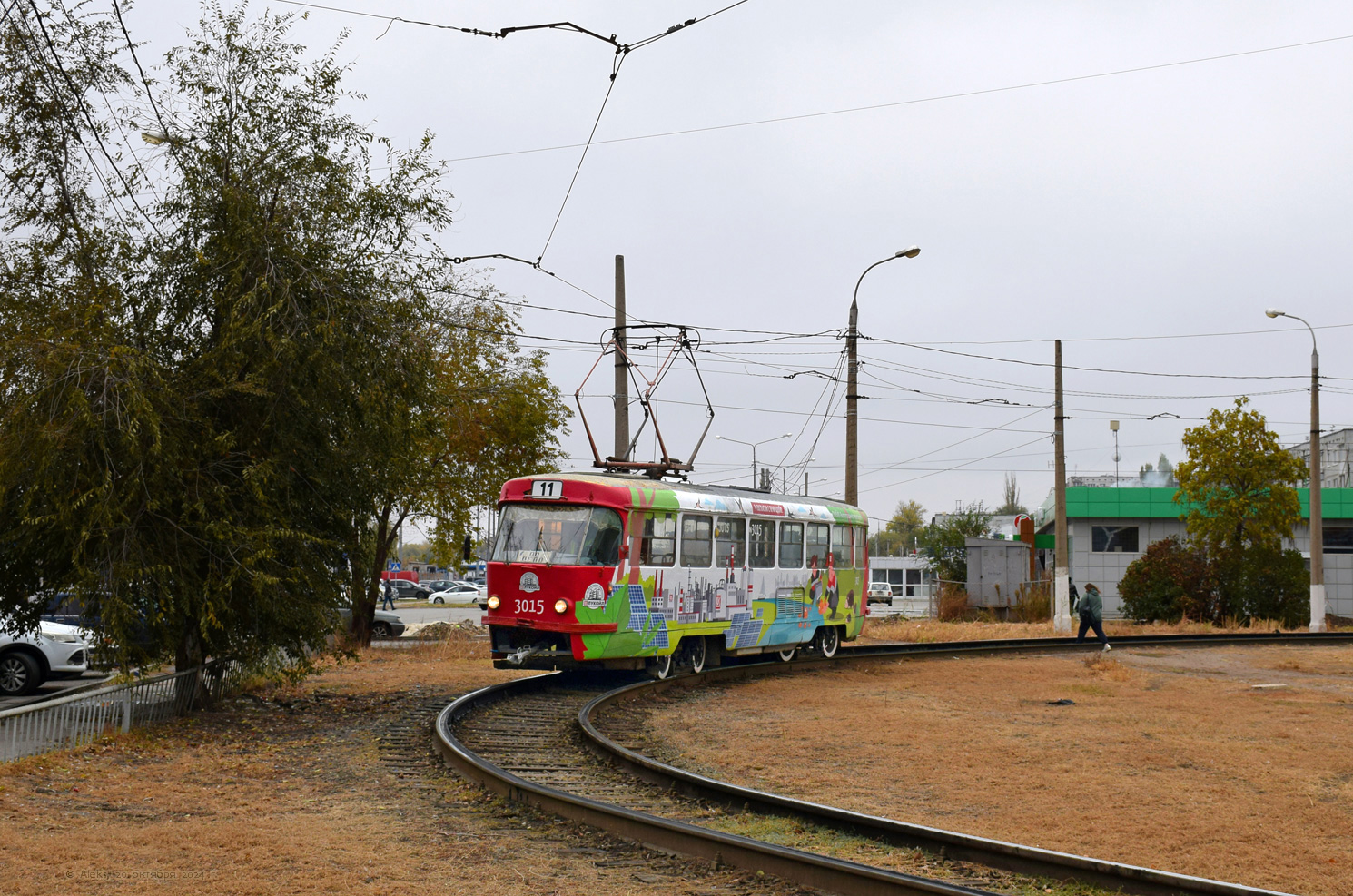 Volgograd, Tatra T3SU (2-door) Br. 3015