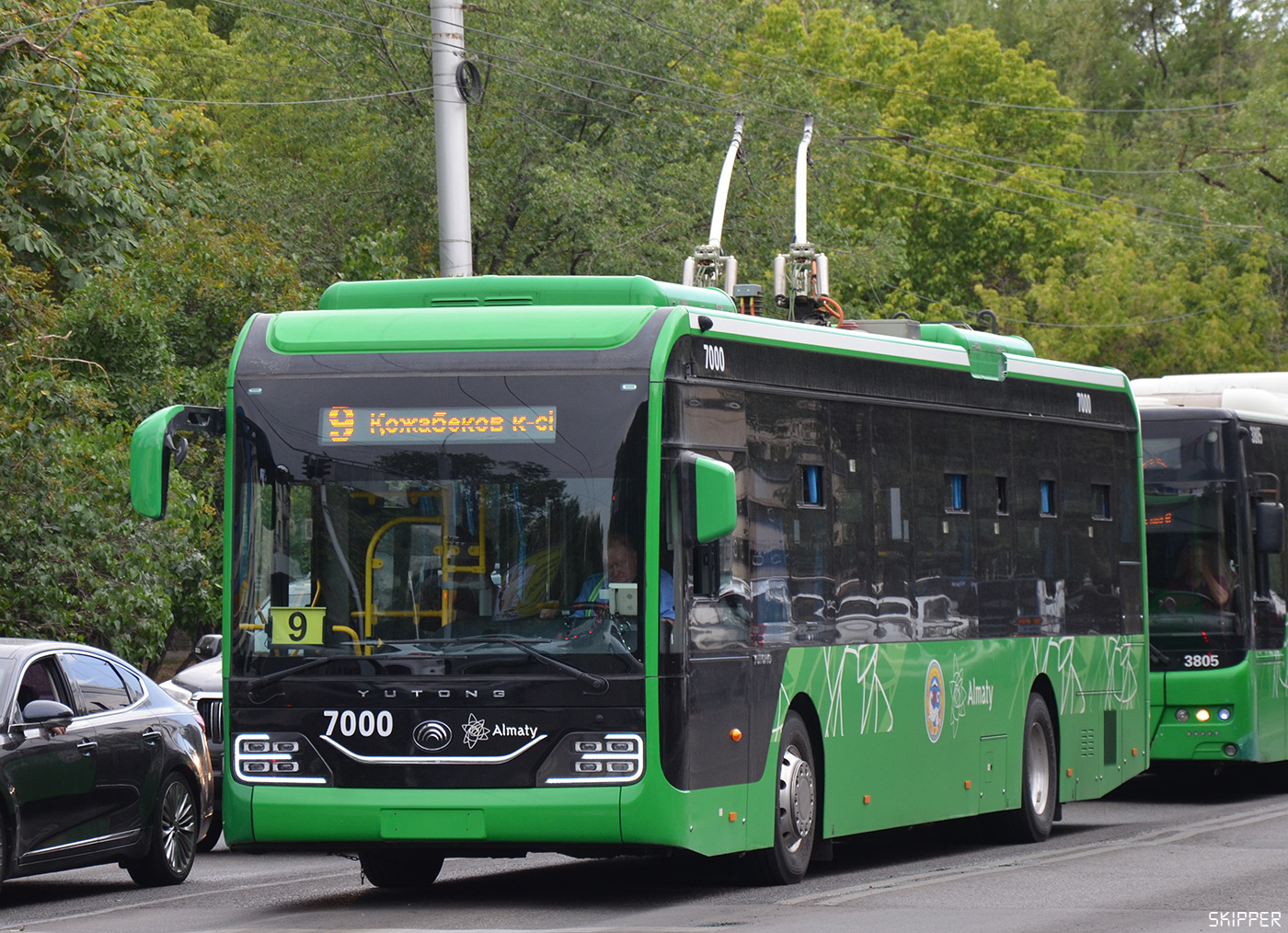 Алмати, Yutong ZK6128BEVG (QazTehna) № 7000