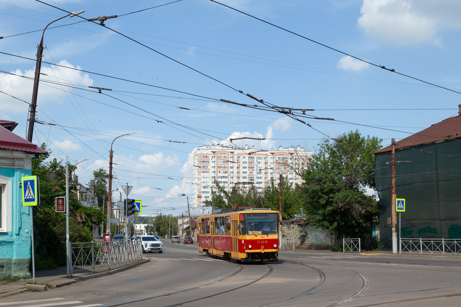 Oryol, Tatra T6B5SU № 096; Oryol — Central tramlines crossroads