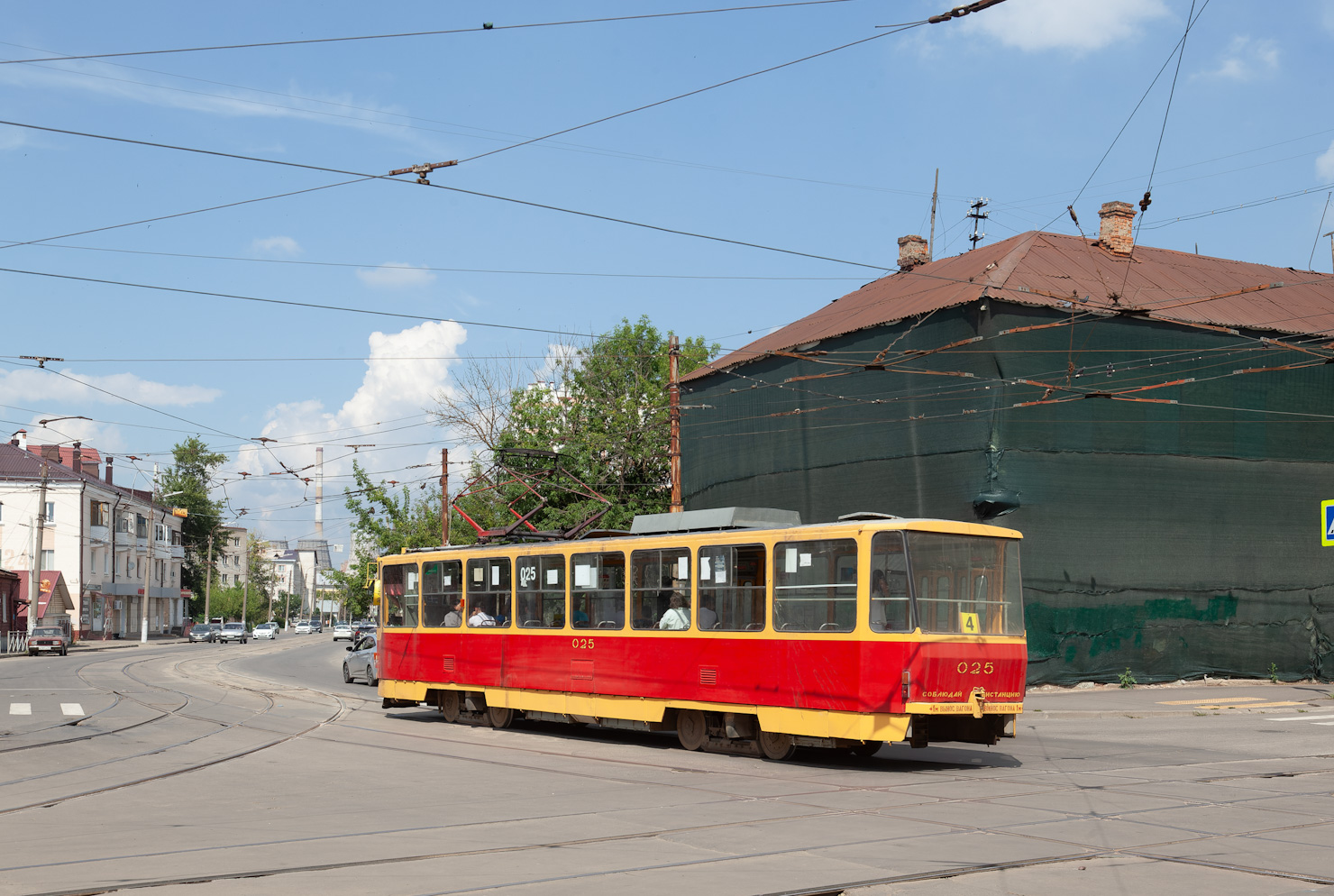 Oryol, Tatra T6B5SU № 025; Oryol — Central tramlines crossroads