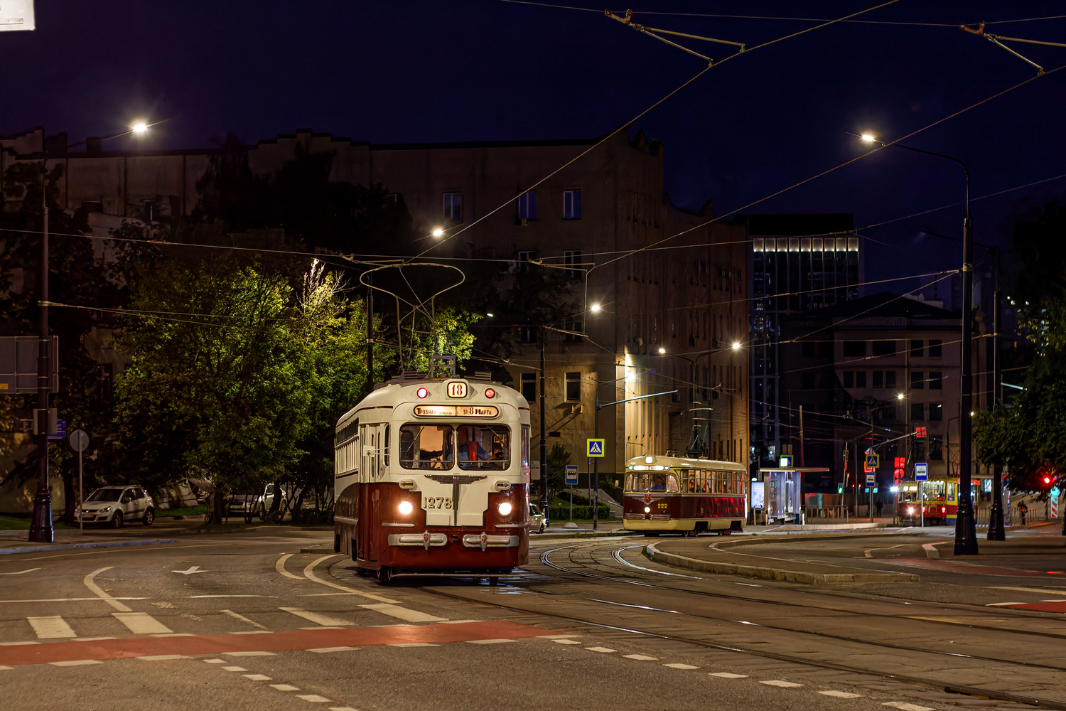 Москва, МТВ-82 № 1278; Москва — День Московского транспорта — 2025 (ночные репетиции парада трамваев 05.07.2025 и 10.07.2025, парад и выставка трамваев 12.07.2025)