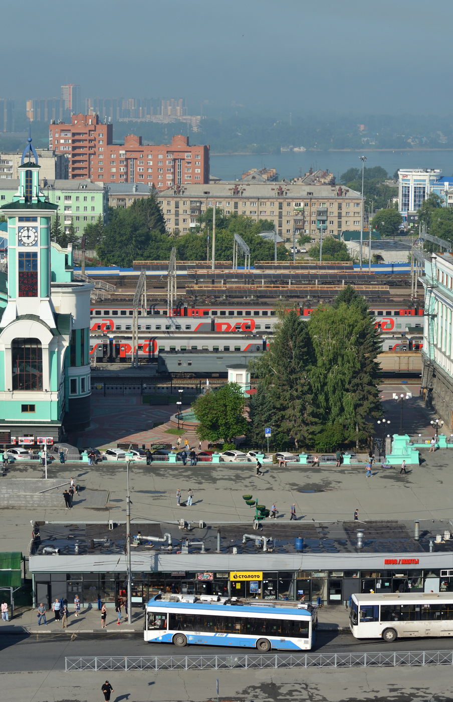 Nowosibirsk — Tram and trolleybus roads