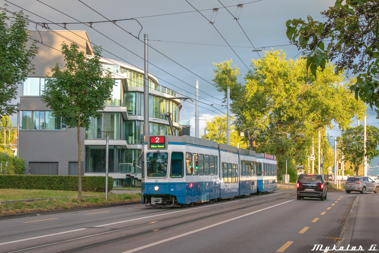 Цюрих, SWP/SIG/ABB Be 4/8 "Tram 2000 Sänfte" № 2118; Цюрих, SWP/SIG/ABB Be 2/4 "Tram 2000 Pony" № 2432 Цюрих, SWP/SIG/ABB Be 4/8 "Tram 2000 Sänfte" № 2118; Цюрих, SWP/SIG/ABB Be 2/4 "Tram 2000 Pony" № 2432