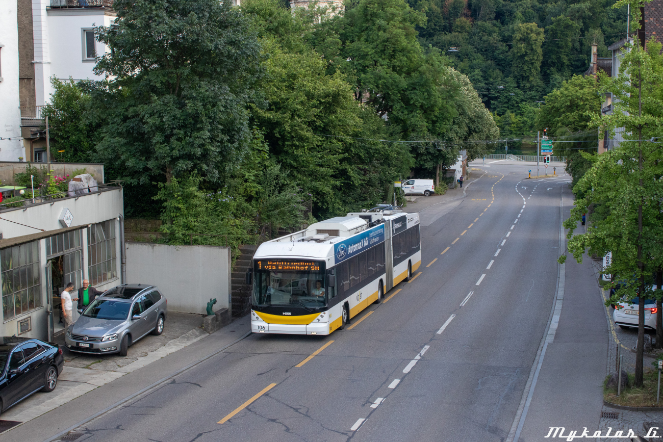 Schaffhausen, Hess SwissTrolley 3 (BGT-N2C) № 106