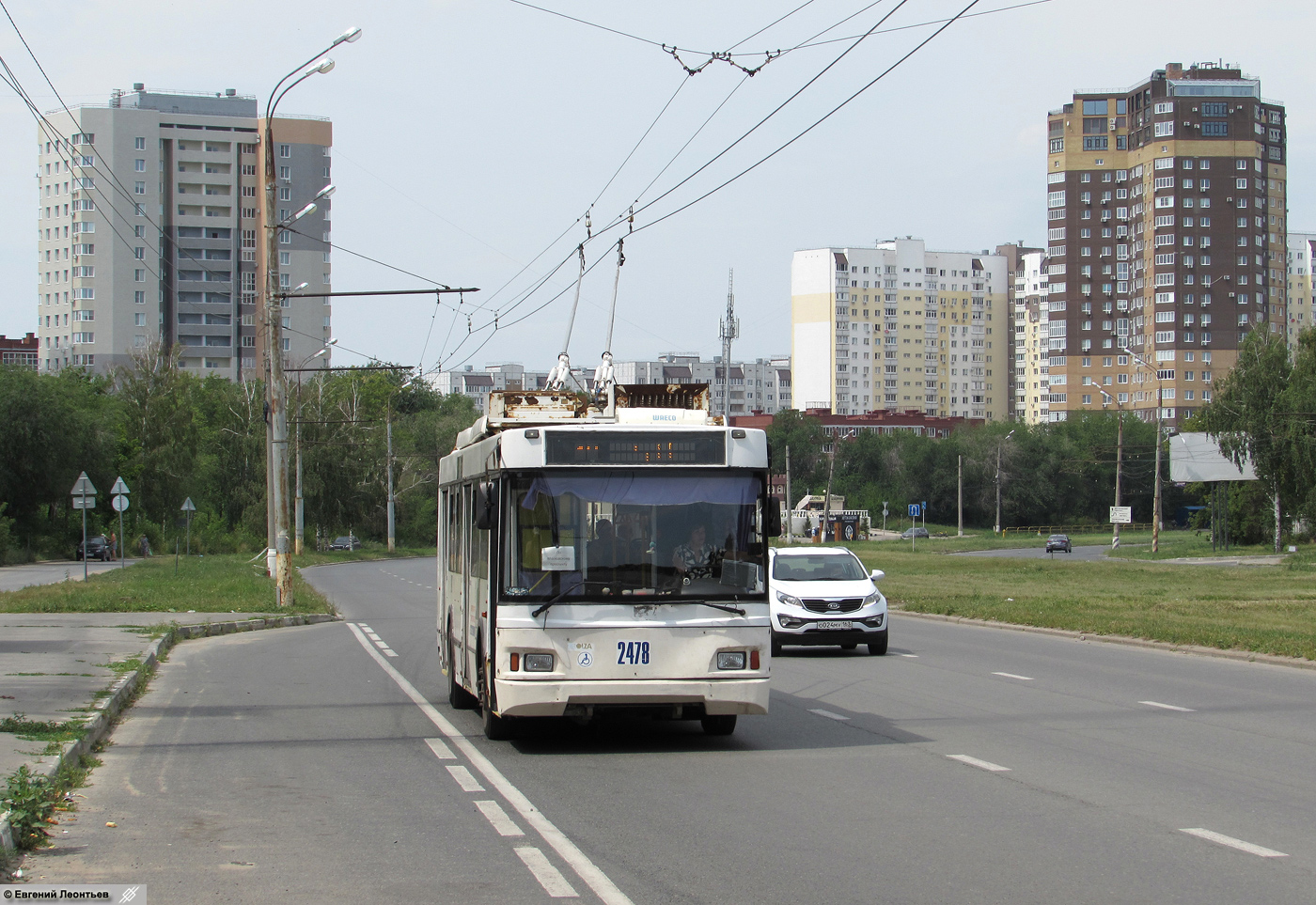 Тольятти, Тролза-5275.03 «Оптима» № 2478; Тольятти — Ремонт путепровода на улице Революционной с 06.2025