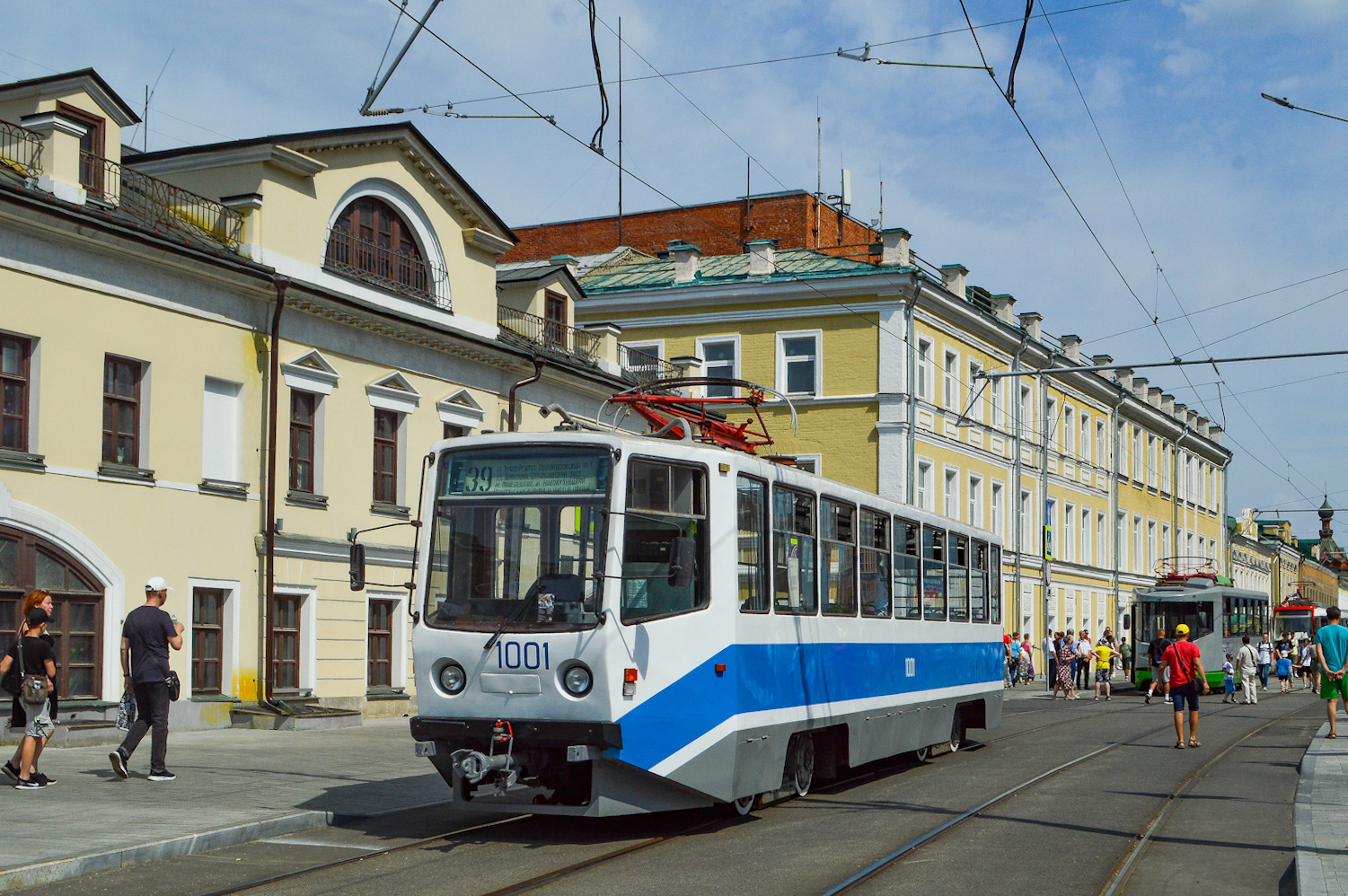 Moskau, 71-608KM Nr. 1001; Moskau — Moscow Transport Day — 2025 (night rehearsals of the tram parade on 07/05/2025 and 07/10/2025, parade and tram exhibition on 07/12/2025)