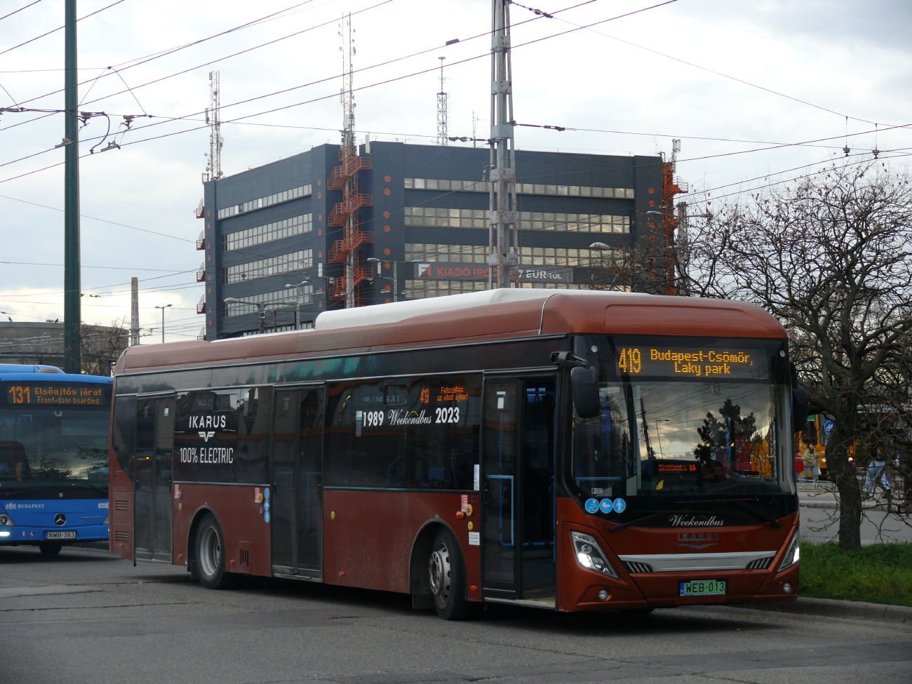 Будапешт, Ikarus 120.EL V3 № WEB-013