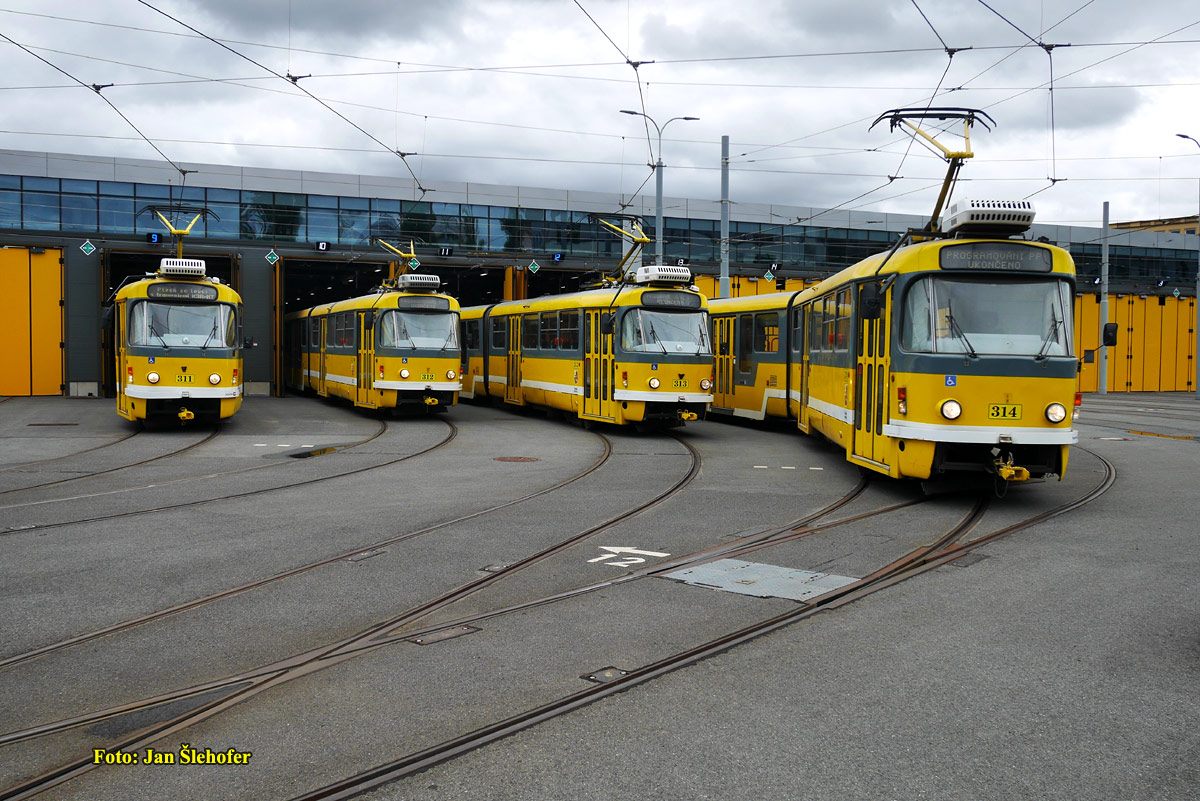 Пльзень, Tatra K3R-NT № 311; Пльзень, Tatra K3R-NT № 312; Пльзень, Tatra K3R-NT № 313; Пльзень, Tatra K3R-NT № 314