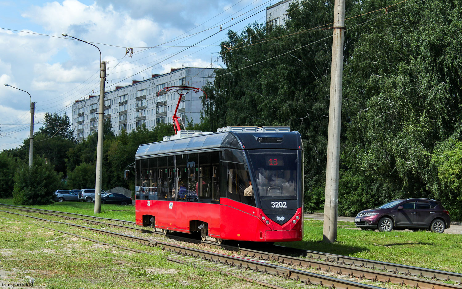 Новосибирск, БКМ Т701 № 3202