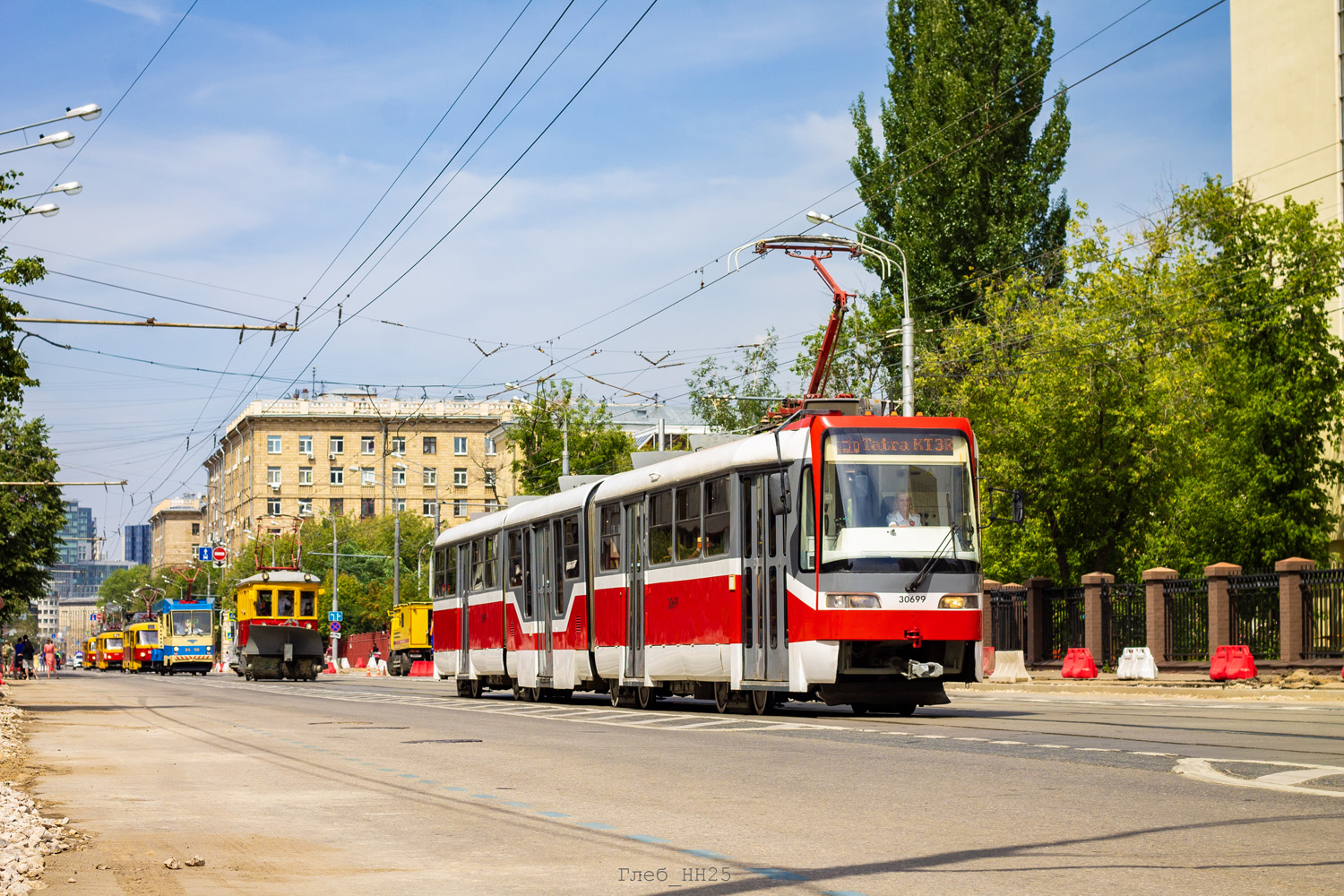 Maskava, Tatra KT3R № 30699; Maskava — Moscow Transport Day — 2025 (night rehearsals of the tram parade on 07/05/2025 and 07/10/2025, parade and tram exhibition on 07/12/2025)