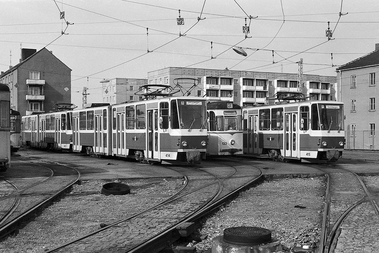 Ерфурт, Tatra KT4D № 414; Ерфурт — Старые фотографии