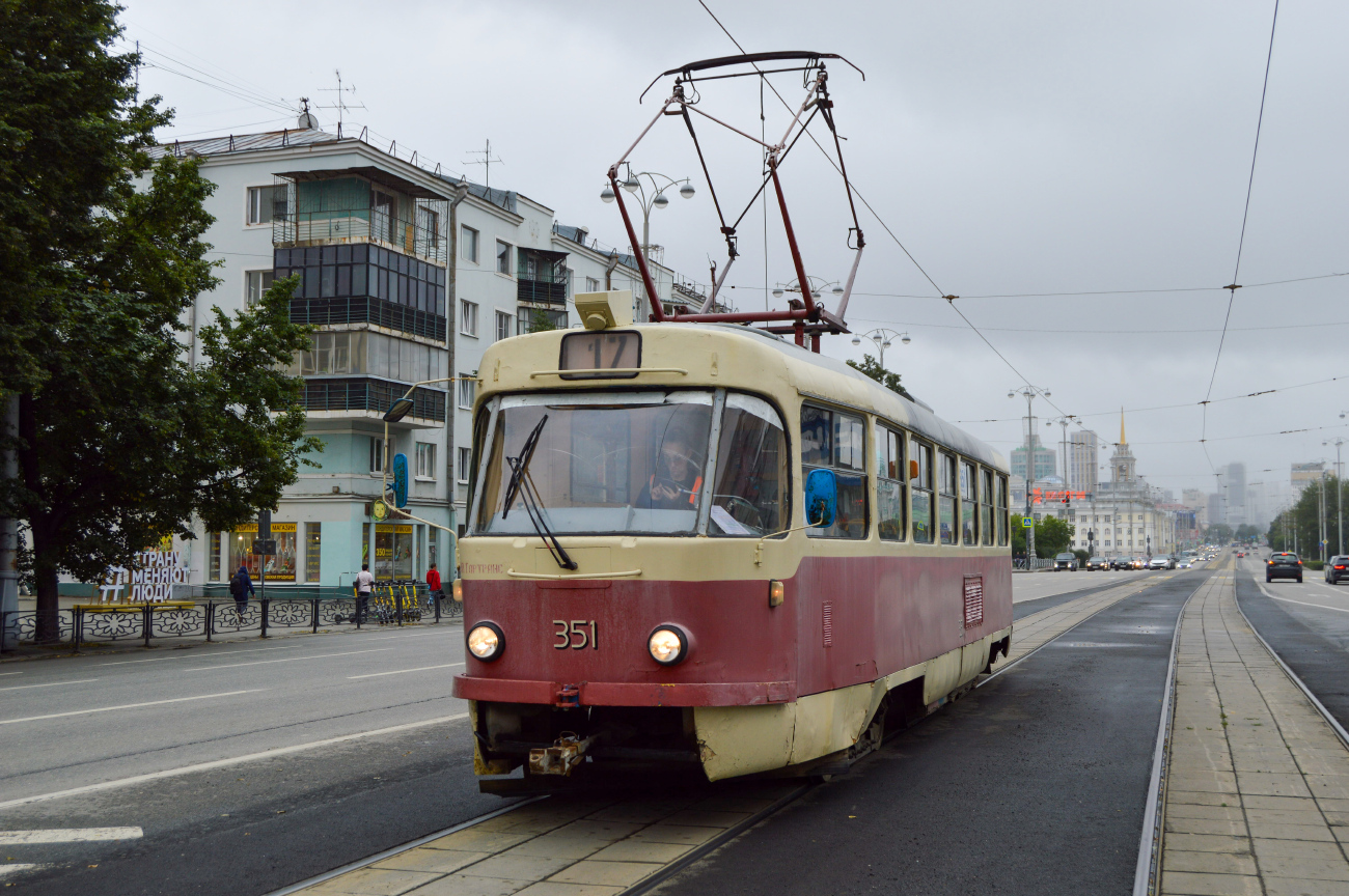 Екатеринбург, Tatra T3SU № 351
