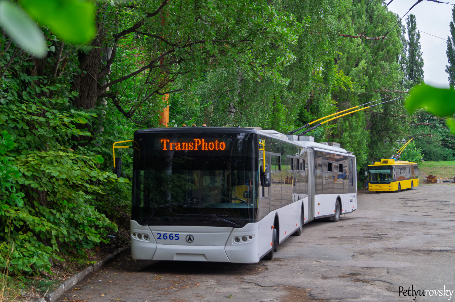 Киев, ЛАЗ E301A1 № 2665; Киев — Троллейбусные депо: 2