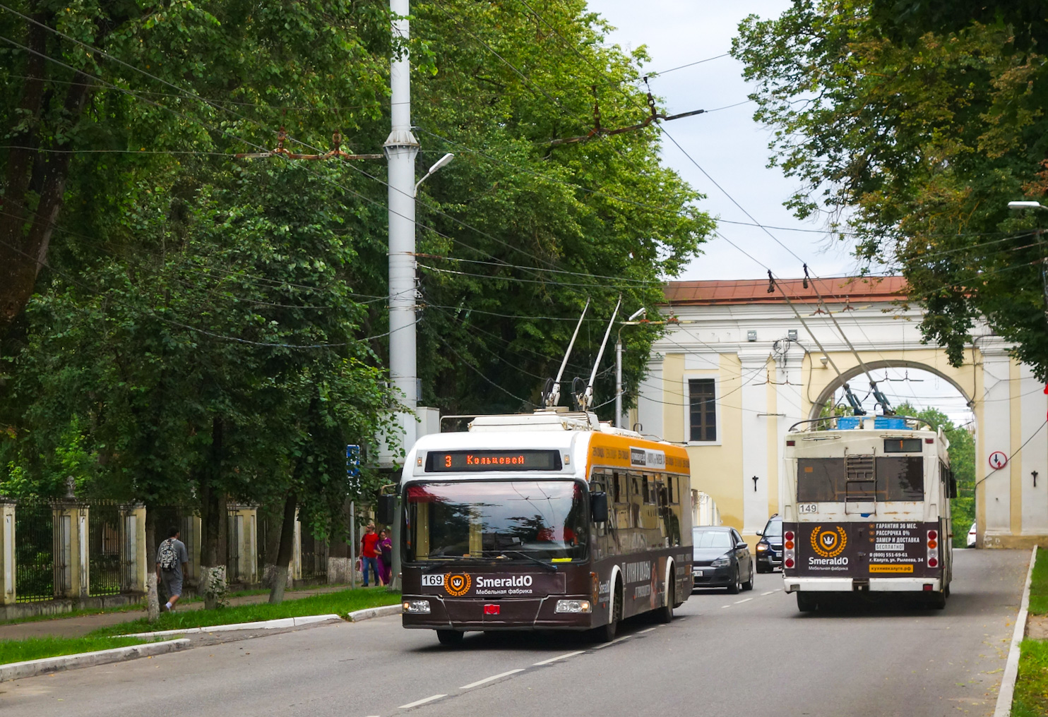 Калуга, БКМ 321 № 169; Калуга, Тролза-5275.03 «Оптима» № 149