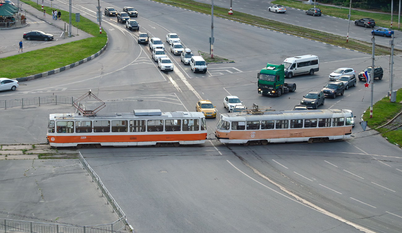 Ульяновск, Tatra T6B5SU № 2209; Ульяновск, Tatra T3SU № 2104