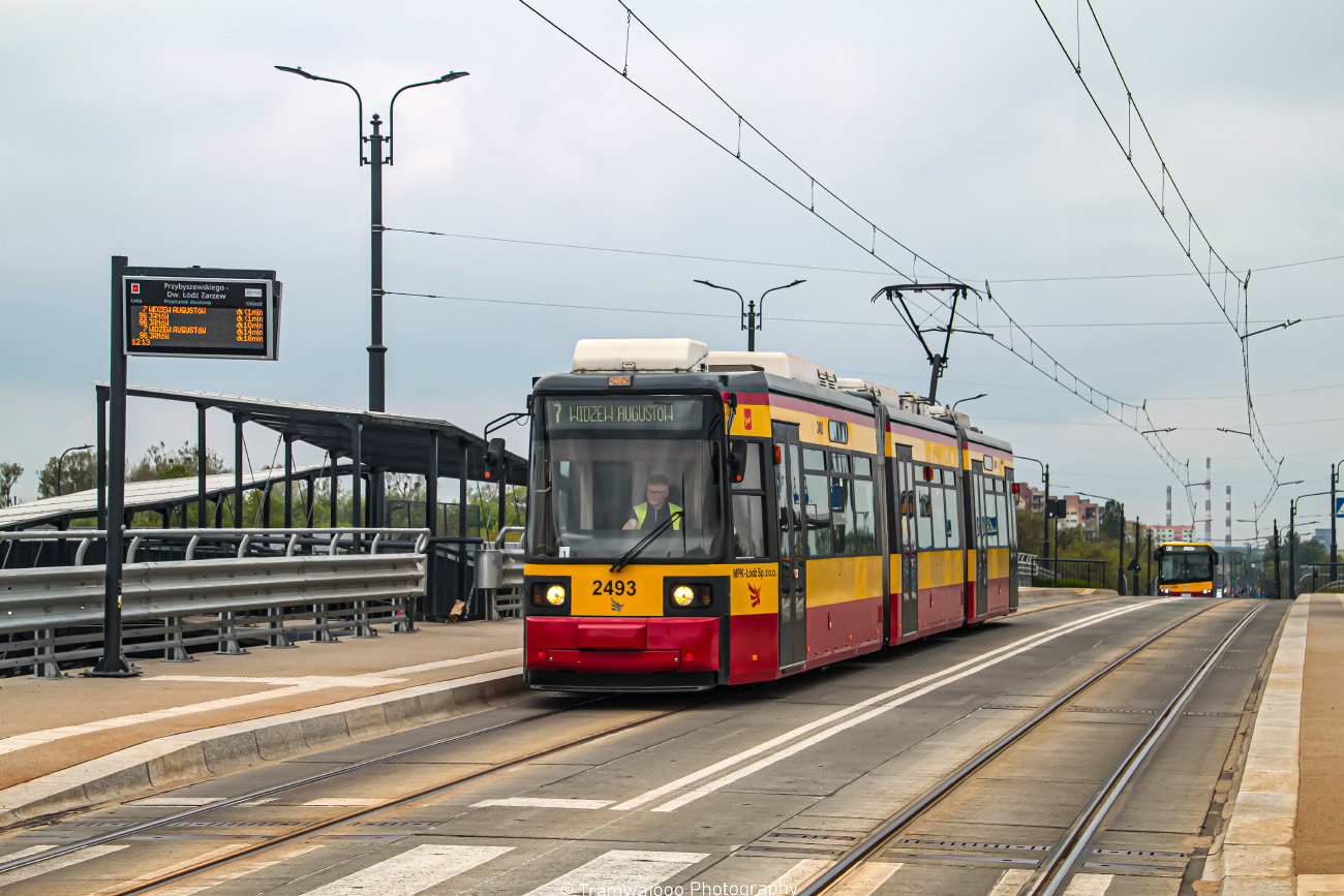 Лодзь, Adtranz GT6M-ZR № 2493