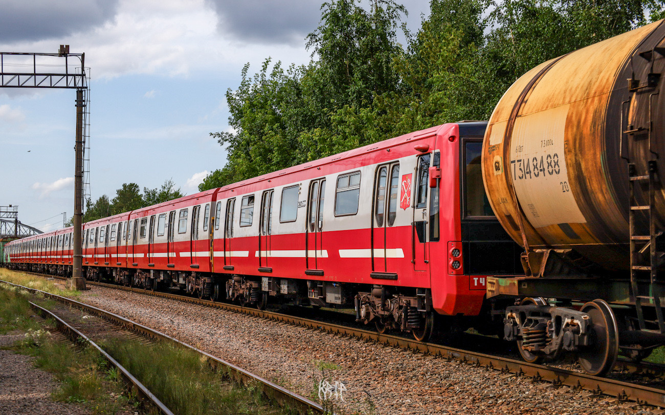 Санкт-Петербург, 81-722.1 № 22053; Санкт-Петербург — Метрополитен — Перегонка вагонов метро по ж/д