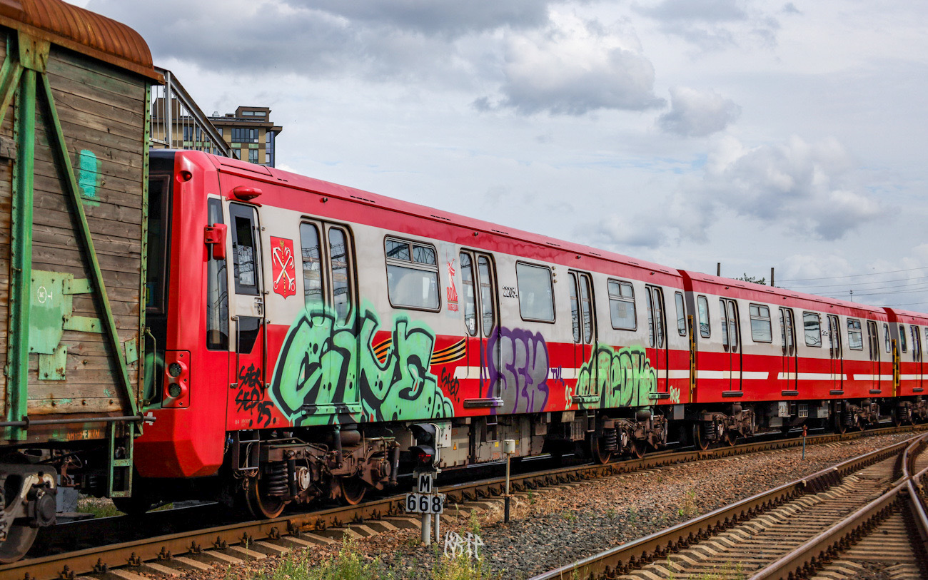 Санкт-Петербург, 81-722.1 № 22054; Санкт-Петербург — Метрополитен — Перегонка вагонов метро по ж/д