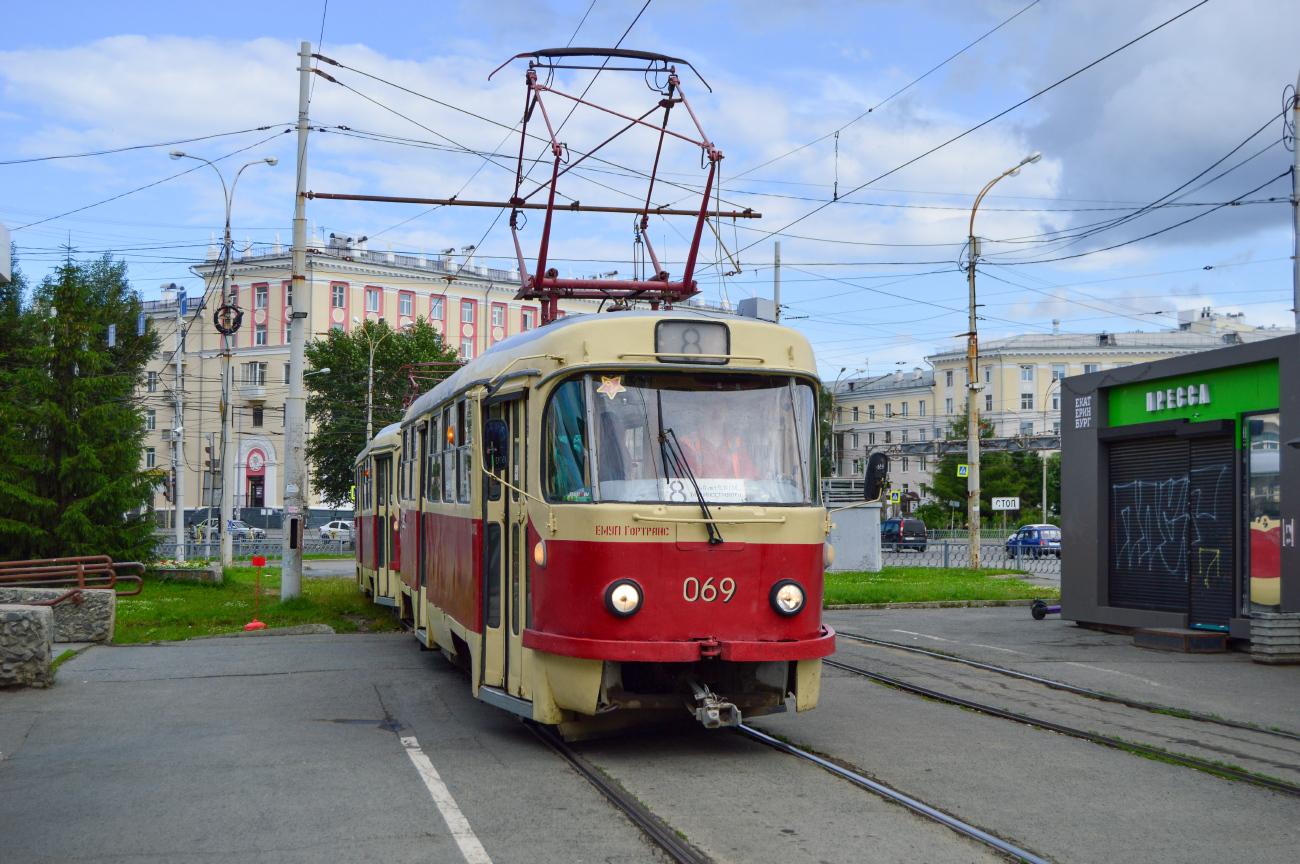 Yekaterinburg, Tatra T3SU (2-door) № 069