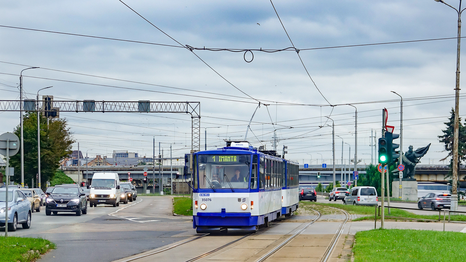 Рига, Tatra T3MR (T6B5-R) № 35076