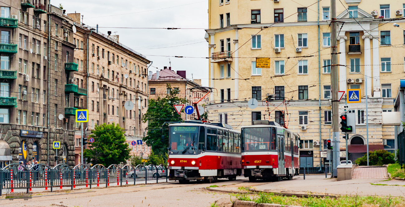 Харьков, Tatra T6A5 № 8744; Харьков, Tatra T6A5 № 4547