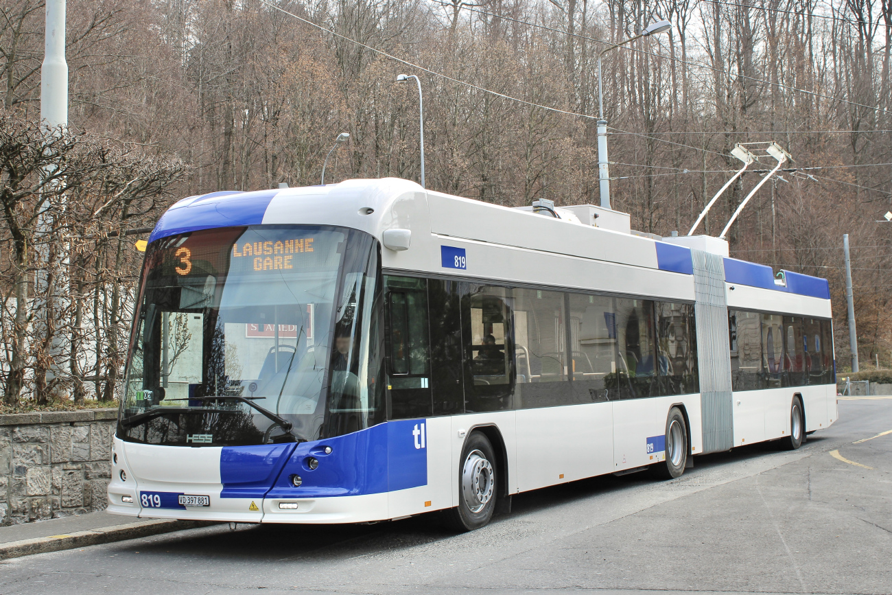 Lausanne, Hess lighTram 19 DC Nr. 819