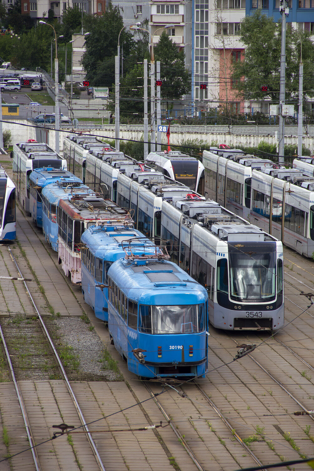 Москва, МТТЧ № 30190; Москва — Трамвайные депо: [3] Краснопресненское. Новая территория в Строгино