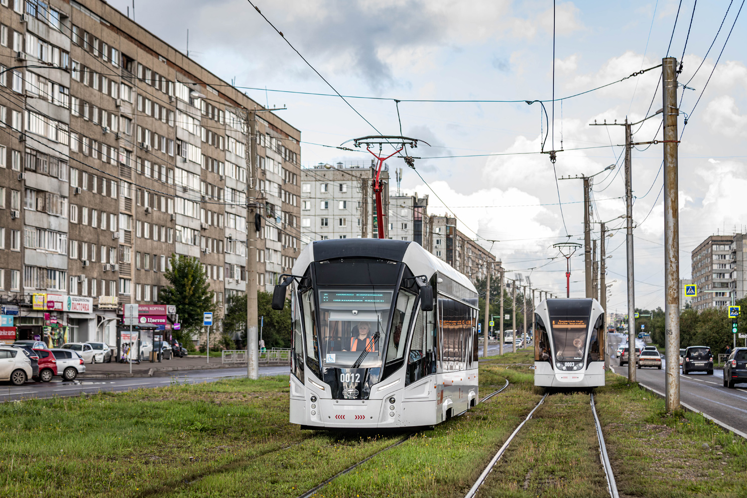 Красноярск, 71-911ЕМ «Львёнок» № 0012; Красноярск, 71-911ЕМ «Львёнок» № 0003