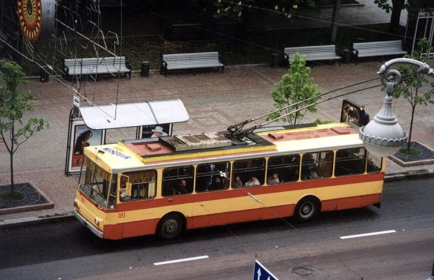 Киев, Škoda 14Tr02/6 № 181; Киев — Закрытые троллейбусные линии; Киев — Исторические фотографии