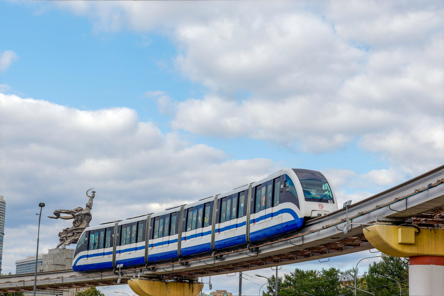 Москва, ЭПС № 03; Москва — Закрытие движения Московского монорельса 26 — 27 июня 2025 Москва, ЭПС № 03; Москва — Закрытие движения Московского монорельса 26 — 27 июня 2025