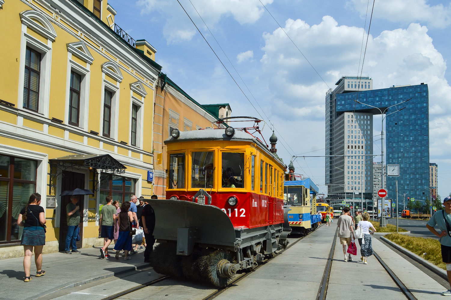Moskva, GS-4 (GVRZ) č. 0112; Moskva — Moscow Transport Day — 2025 (night rehearsals of the tram parade on 07/05/2025 and 07/10/2025, parade and tram exhibition on 07/12/2025)
