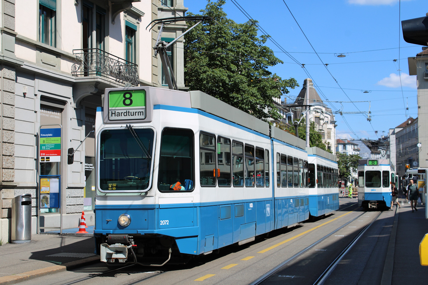 Цюрих, SWP/SIG/BBC Be 4/6 "Tram 2000" № 2072