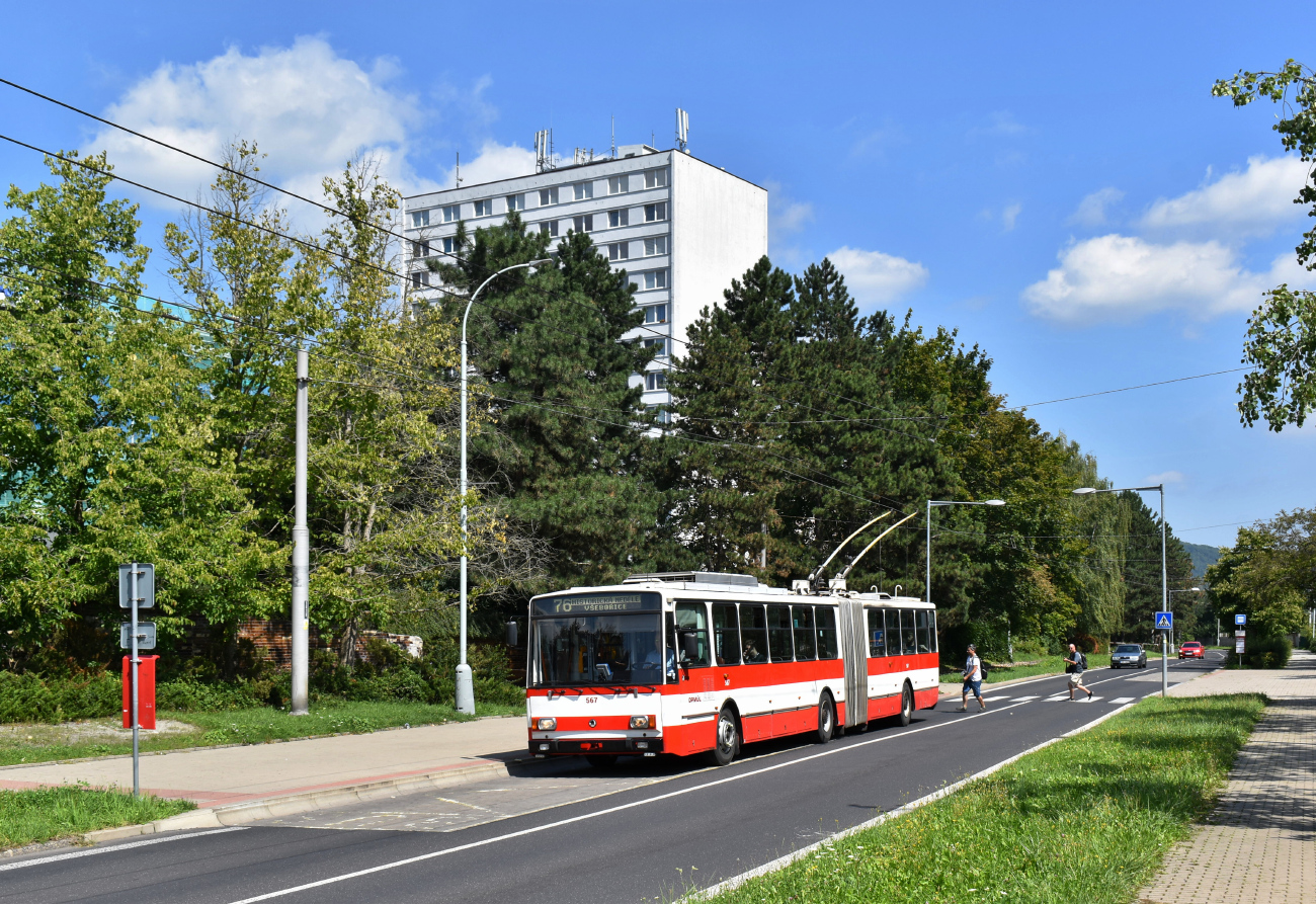 Ústí nad Labem, Škoda 15Tr03/6 Nr. 567; Ústí nad Labem — "Historical Sunday" — Operation of historic vehicles (Škoda 15Tr, Škoda 22Tr and Tedom C12D)