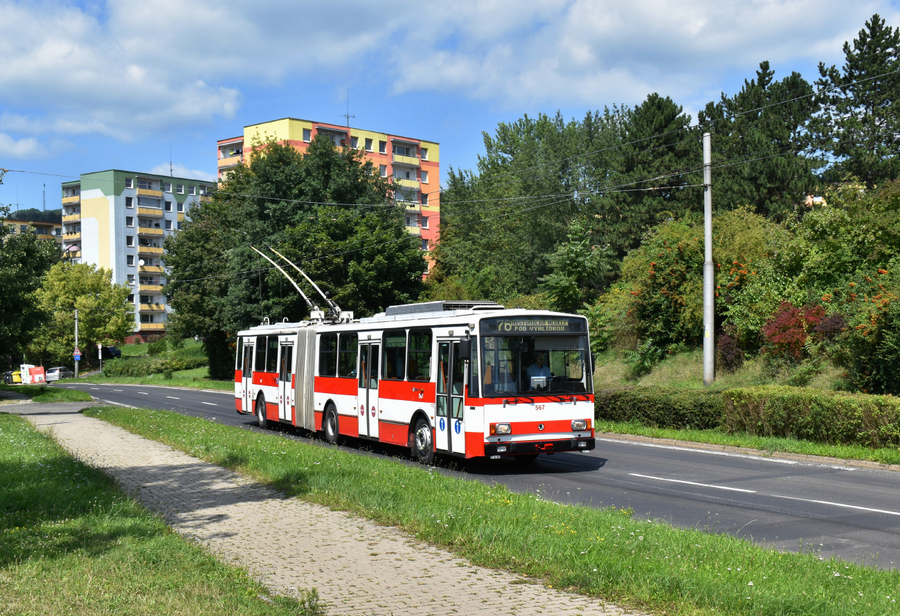 Ústí nad Labem, Škoda 15Tr03/6 № 567; Ústí nad Labem — "Historical Sunday" — Operation of historic vehicles (Škoda 15Tr, Škoda 22Tr and Tedom C12D)