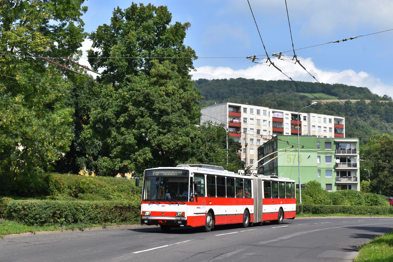 拉貝河畔烏斯季, Škoda 15Tr03/6 # 567; 拉貝河畔烏斯季 — "Historical Sunday" — Operation of historic vehicles (Škoda 15Tr, Škoda 22Tr and Tedom C12D)