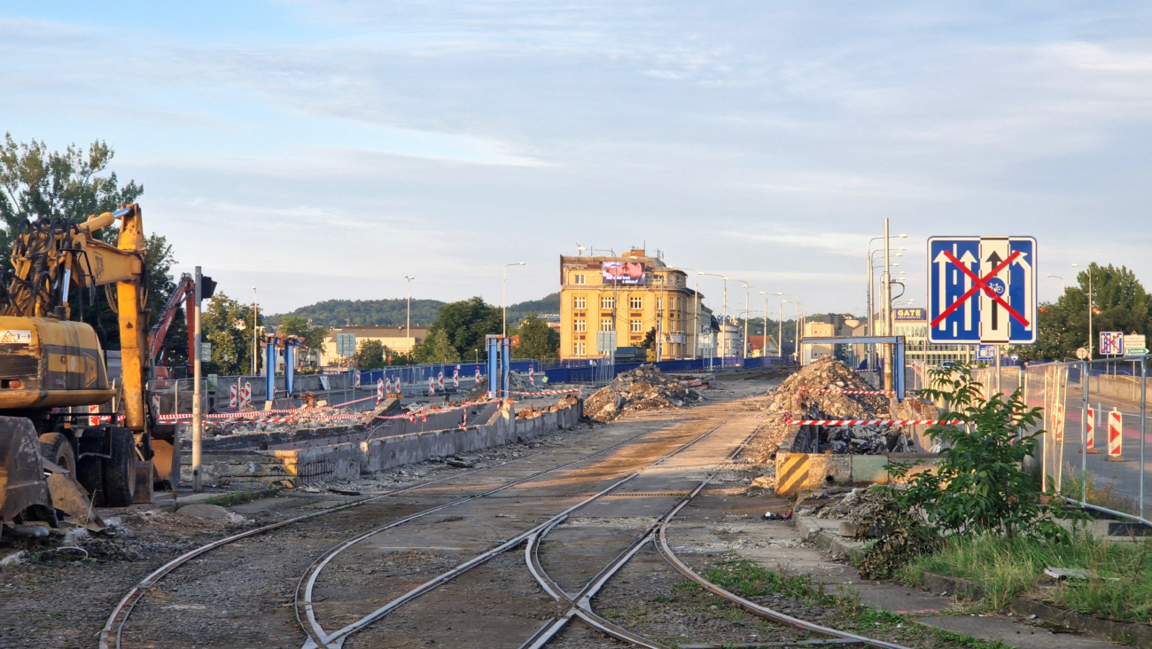 Острава — Реконструкции путей; Острава — Реконструкция остановки Náměstí Republiky