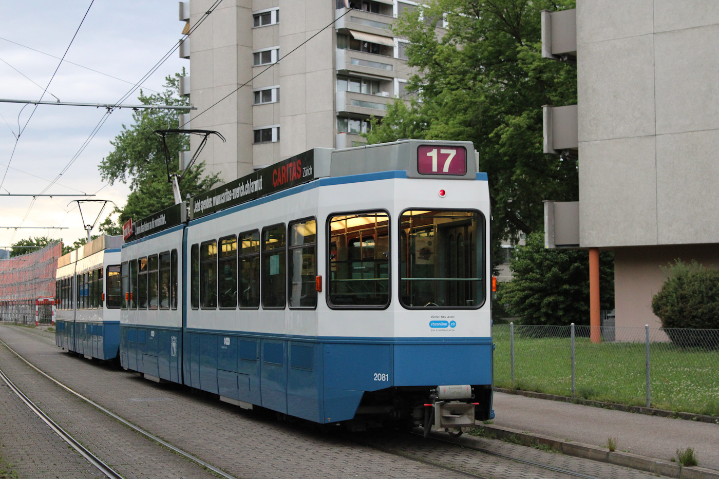 Цюрих, SWP/SIG/BBC Be 4/6 "Tram 2000" № 2081