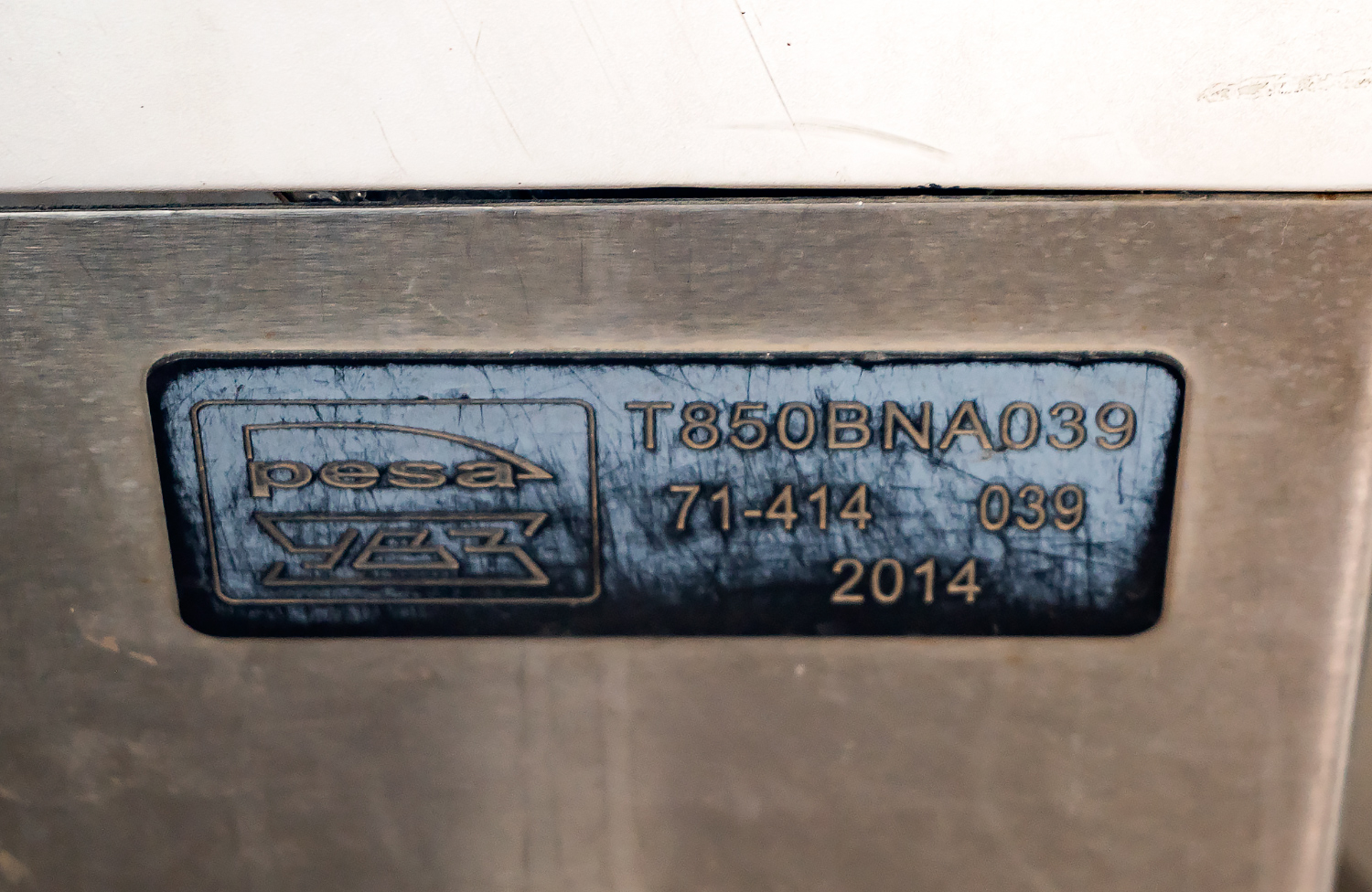 Уфа, 71-414 (Pesa Fokstrot) № 1234; Уфа — Заводские таблички